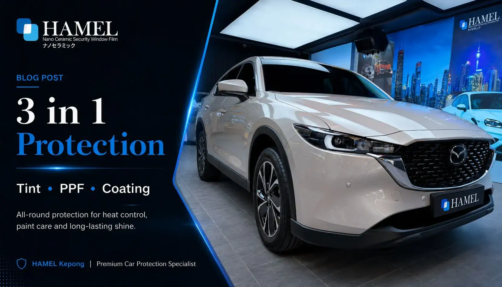 3-in-1 Car Protection in Kepong: Tint, PPF & 9H Glass Coating