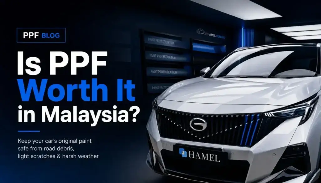 Professional Paint Protection Film installation at HAMEL Kepong