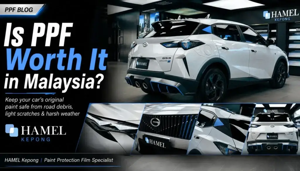 Full Car PPF protection at HAMEL Kepong for preserving original vehicle paint