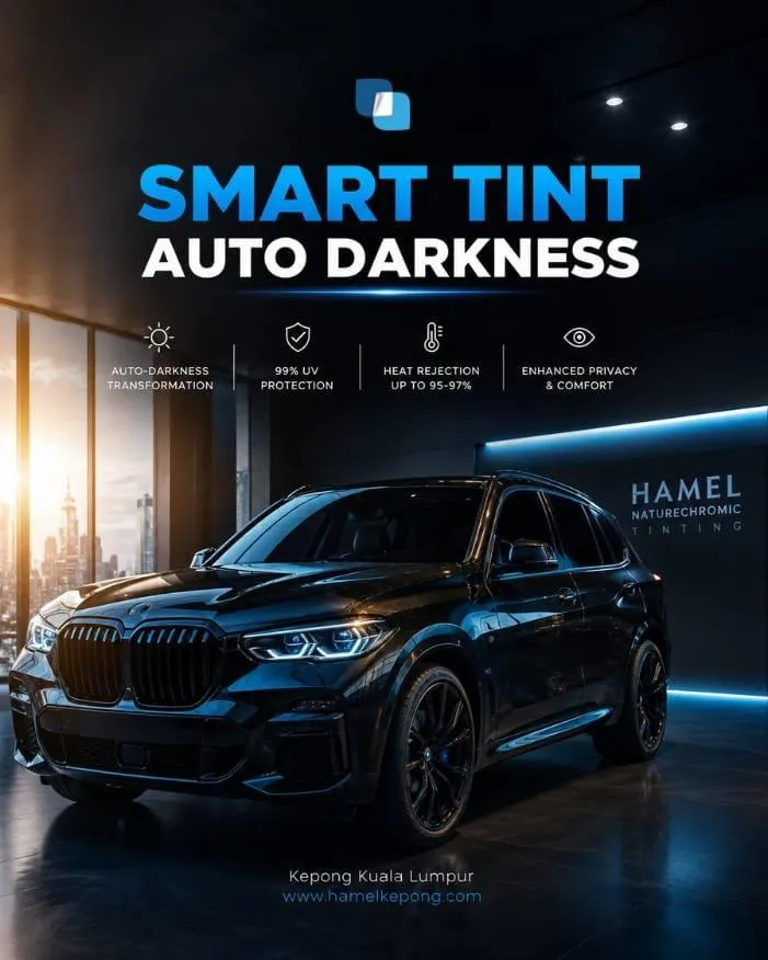 HAMEL Kepong premium car tint installation