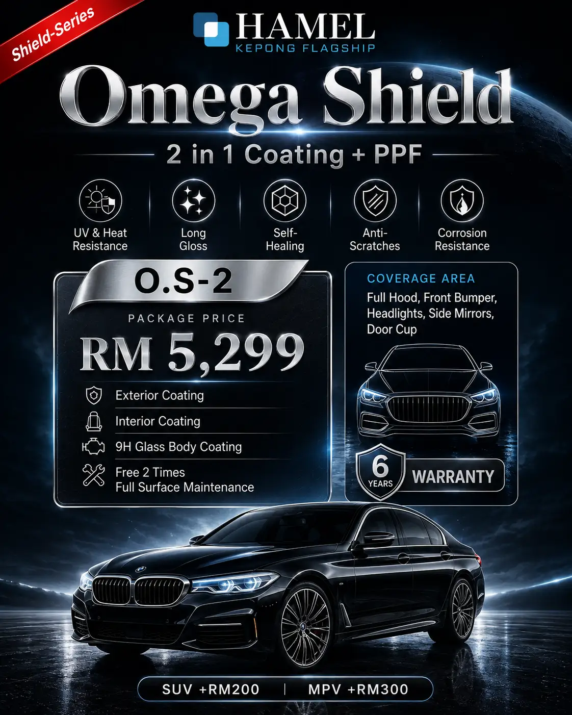 HAMEL Omega Shield O.S-2 package