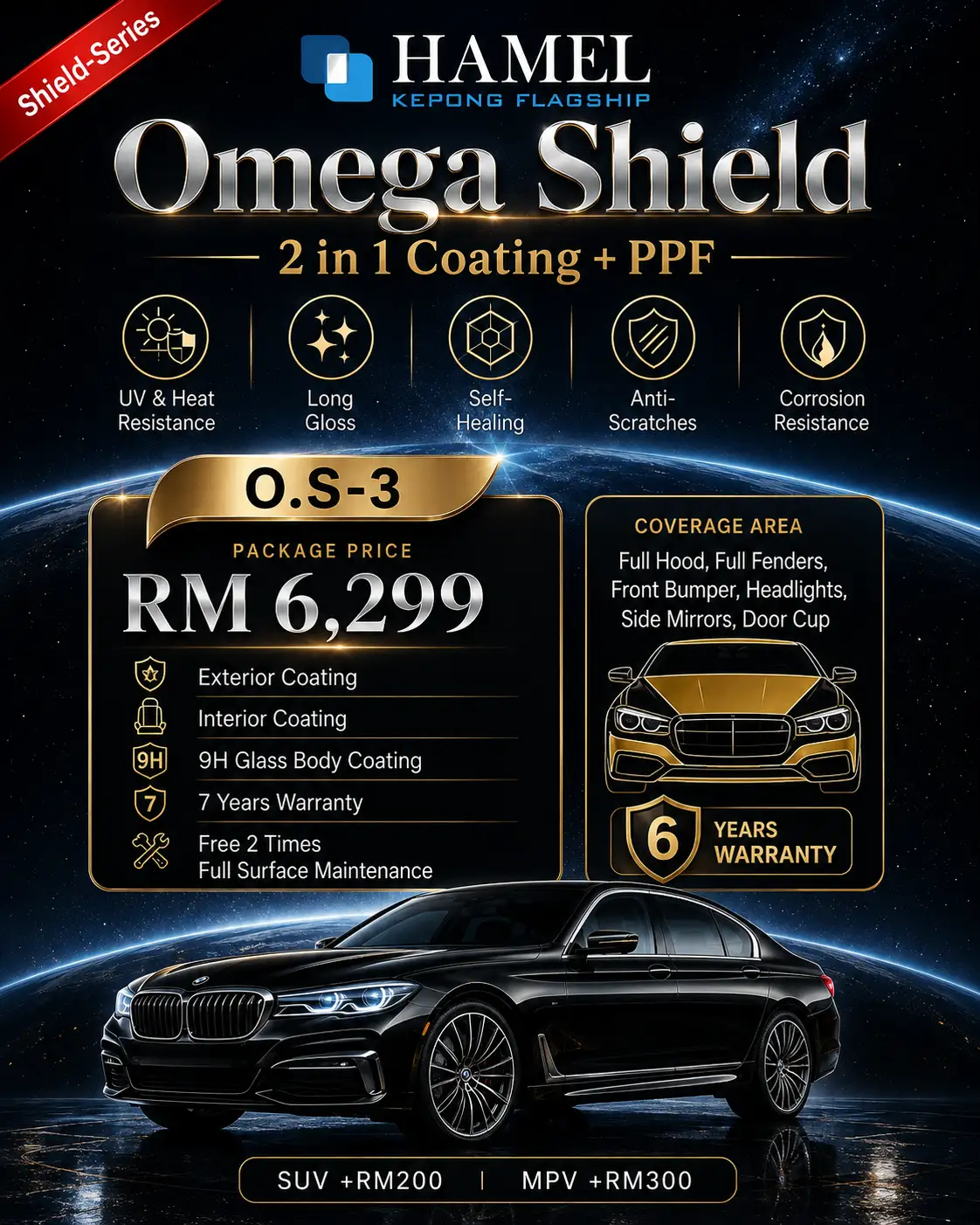 HAMEL Omega Shield O.S-3 package