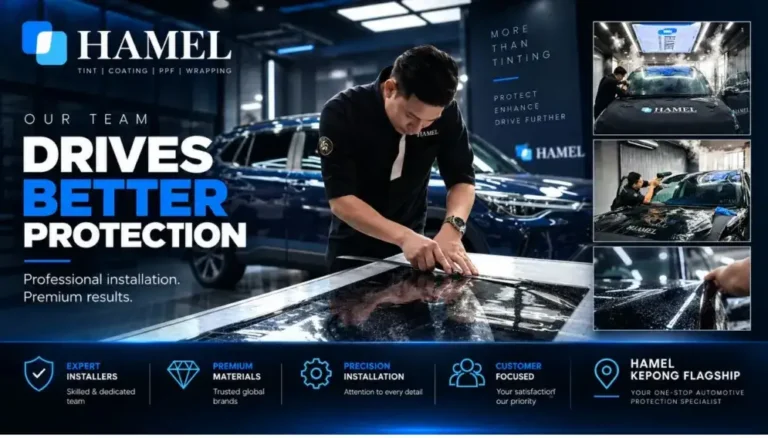HAMEL Kepong professional automotive film installation and car protection service